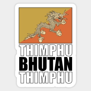 Flag of Bhutan Sticker